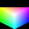 Picture of a color triangular prism