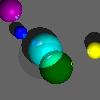 Picture of ray traced spheres