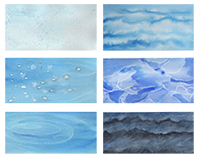 Watercolor of water samples