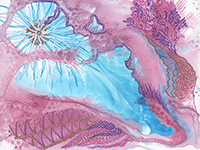 Watercolor - alien sea