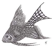 Zen Tangle fish