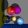 Picture of  Ray-Traced Spheres