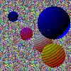 Picture of  Ray-Traced Spheres