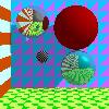 Picture of  Ray-Traced Spheres